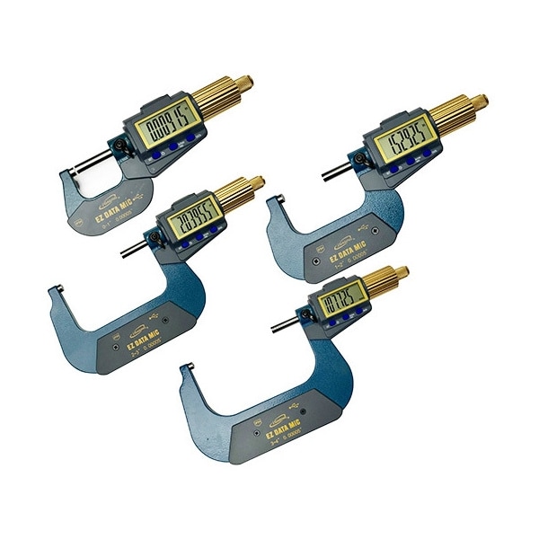 Igaging X-Large Display Electronic Bluetooth Capable Micrometer 0-4"/0-100mm 4pc Set, 35-054-U44 35-054-U44 - main